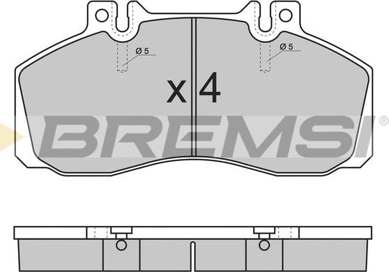 Bremsi BP7289 - Brake Pad Set, disc brake autospares.lv