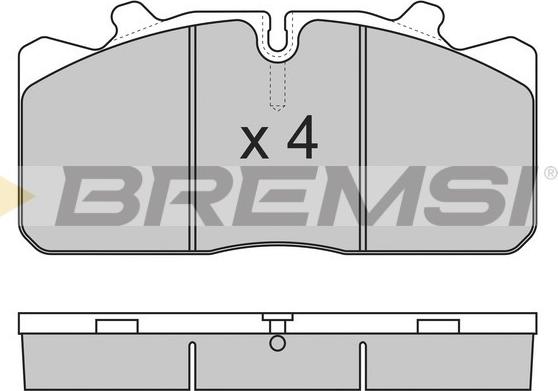 Bremsi BP7285 - Brake Pad Set, disc brake autospares.lv
