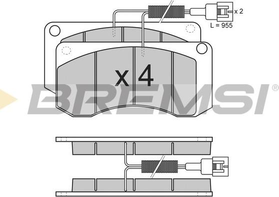 Bremsi BP7283 - Brake Pad Set, disc brake autospares.lv