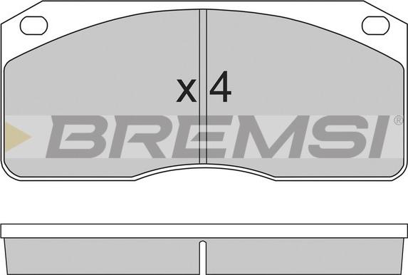 Bremsi BP7238 - Brake Pad Set, disc brake autospares.lv