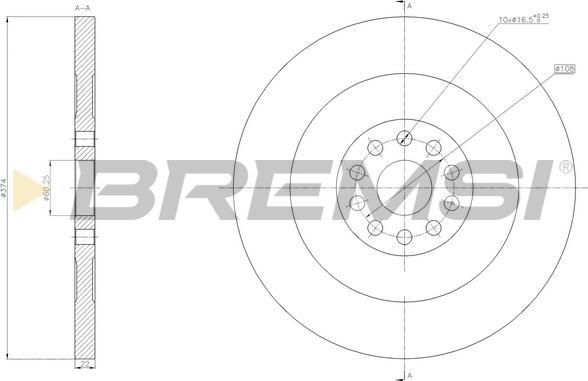 Bremsi CD5156S - Brake Disc autospares.lv