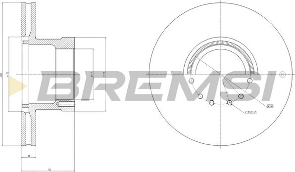 Bremsi CD5255V - Brake Disc autospares.lv