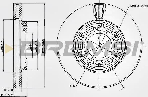 Bremsi CD6991V - Brake Disc autospares.lv