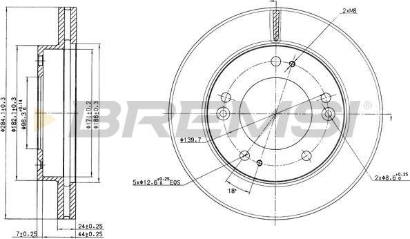 Bremsi CD6993V - Brake Disc autospares.lv