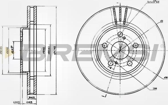 Bremsi CD6957V - Brake Disc autospares.lv