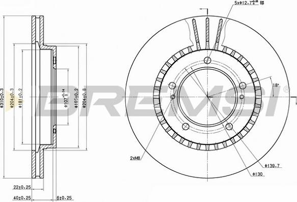 Bremsi CD6979V - Brake Disc autospares.lv