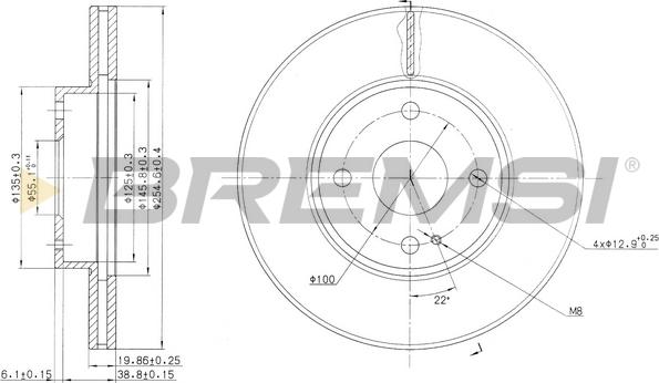 Bremsi CD6975V - Brake Disc autospares.lv