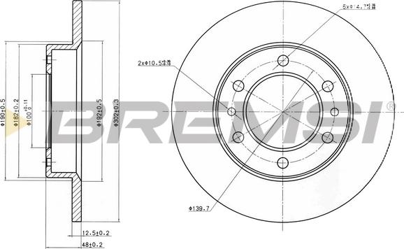 Bremsi CD6444S - Brake Disc autospares.lv