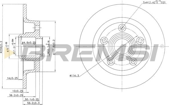 Bremsi CD6456S - Brake Disc autospares.lv