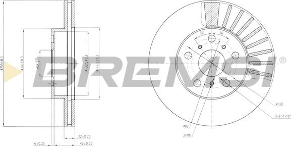 Bremsi CD6403V - Brake Disc autospares.lv