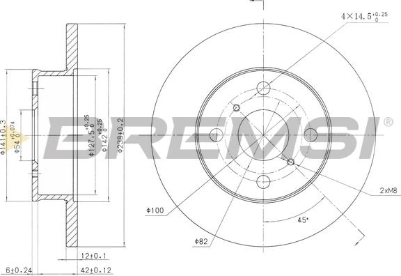 Bremsi CD6412S - Brake Disc autospares.lv