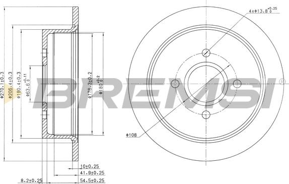 Bremsi CD6435S - Brake Disc autospares.lv