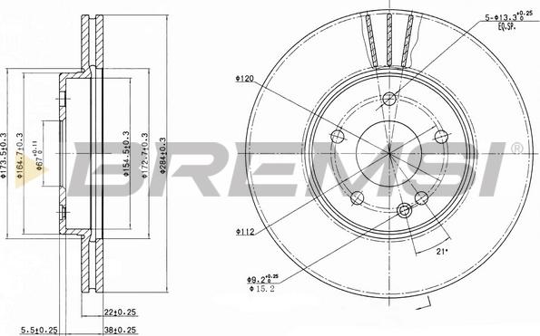 Bremsi CD6588V - Brake Disc autospares.lv