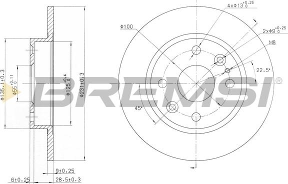 Bremsi CD6525S - Brake Disc autospares.lv