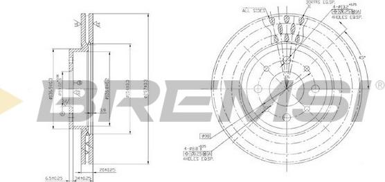 Bremsi CD6521V - Brake Disc autospares.lv