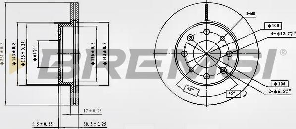 Bremsi CD6571V - Brake Disc autospares.lv