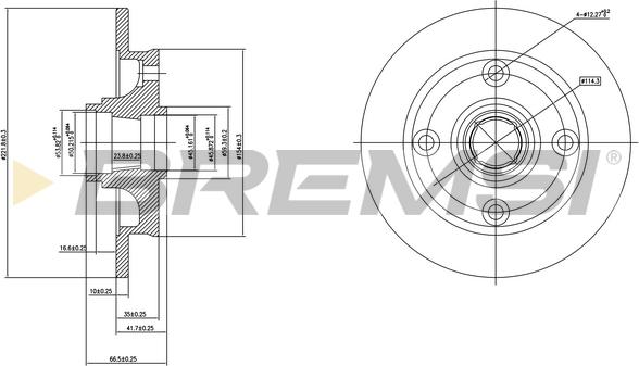 Bremsi CD6651S - Brake Disc autospares.lv