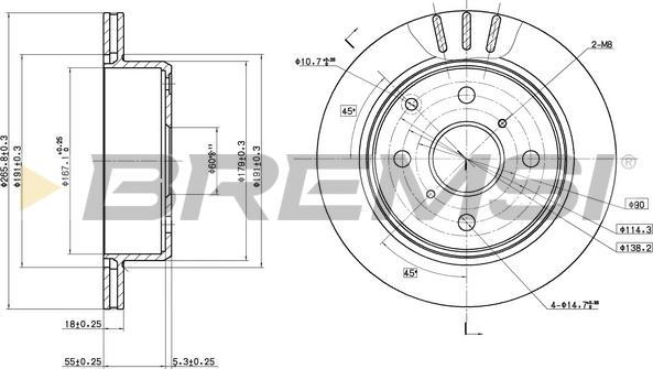 Bremsi CD6611V - Brake Disc autospares.lv