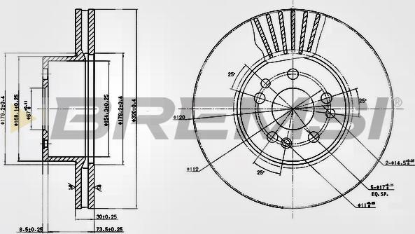 Bremsi CD6629V - Brake Disc autospares.lv