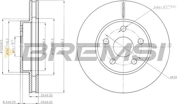 Bremsi CD6620V - Brake Disc autospares.lv