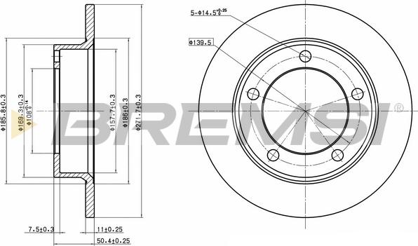 Bremsi CD6092S - Brake Disc autospares.lv