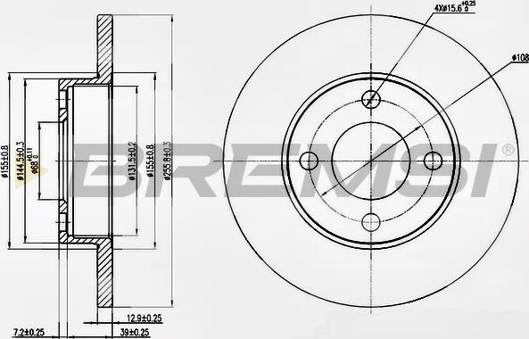 Bremsi CD6048S - Brake Disc autospares.lv