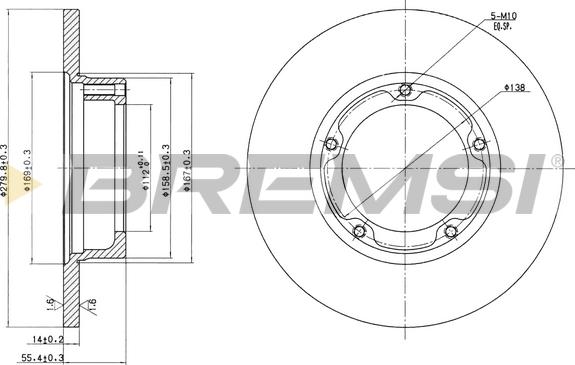 Bremsi CD6061S - Brake Disc autospares.lv