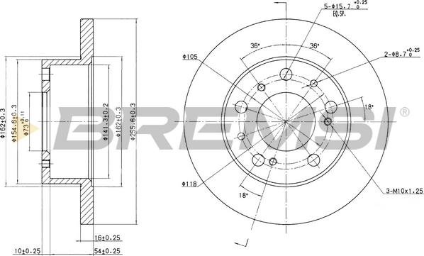 Bremsi CD6063S - Brake Disc autospares.lv