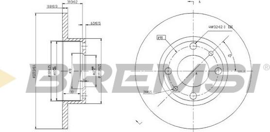 Bremsi CD6083S - Brake Disc autospares.lv