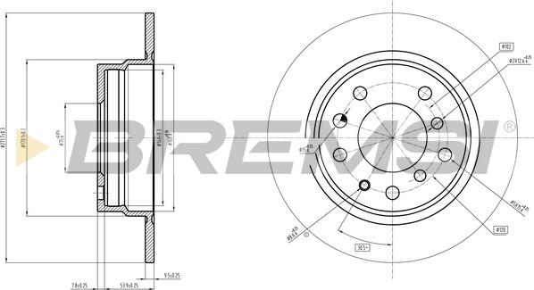 Bremsi CD6165V - Brake Disc autospares.lv