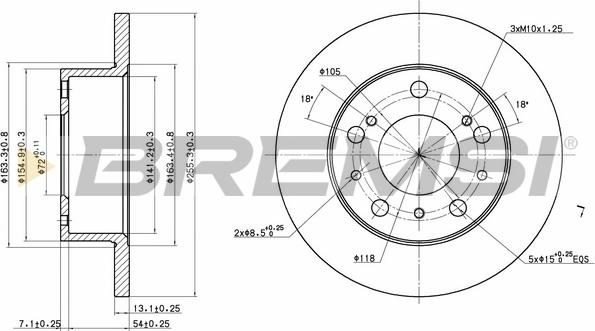 Bremsi CD6117S - Brake Disc autospares.lv