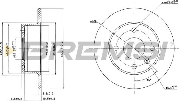 Bremsi CD6135S - Brake Disc autospares.lv