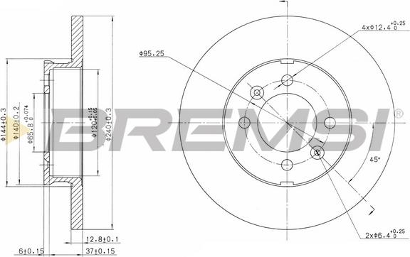 Bremsi CD6123S - Brake Disc autospares.lv