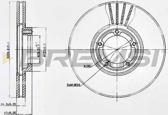 Bremsi CD6849V - Brake Disc autospares.lv