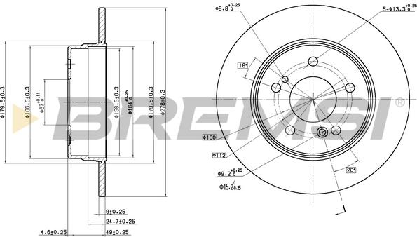 Bremsi CD6819S - Brake Disc autospares.lv