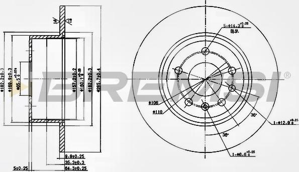 Bremsi CD6811S - Brake Disc autospares.lv