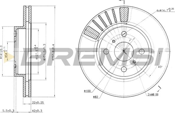 Bremsi CD6881V - Brake Disc autospares.lv