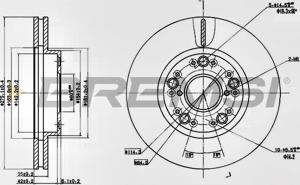 Bremsi CD6883V - Brake Disc autospares.lv