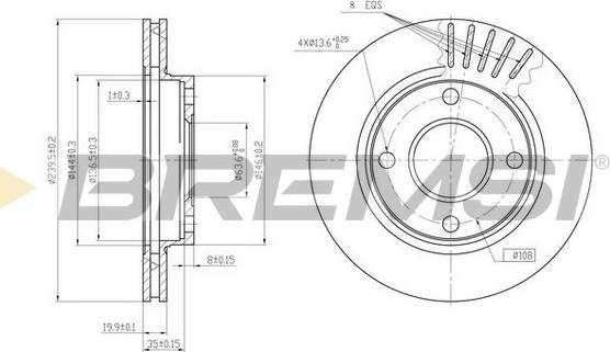 Bremsi CD6887V - Brake Disc autospares.lv