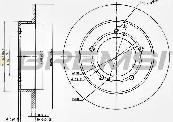 Bremsi CD6351S - Brake Disc autospares.lv