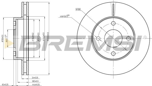 Bremsi CD6371V - Brake Disc autospares.lv