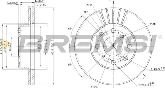 Bremsi CD6294V - Brake Disc autospares.lv