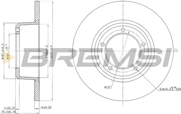 Bremsi CD6246S - Brake Disc autospares.lv