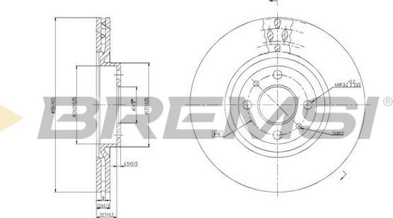 Bremsi CD6252V - Brake Disc autospares.lv