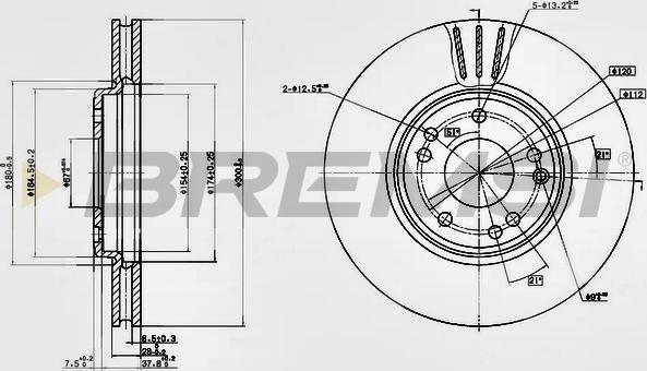 Bremsi CD6268V - Brake Disc autospares.lv