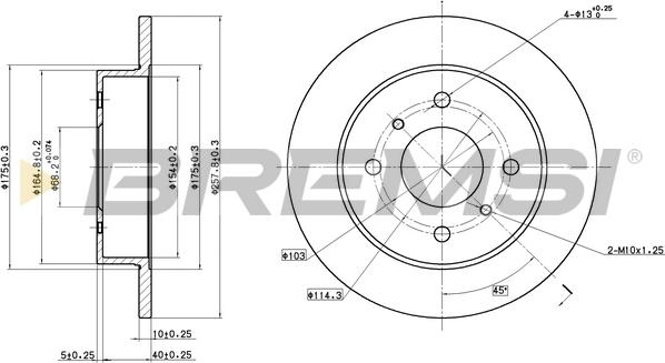 Bremsi CD6267S - Brake Disc autospares.lv