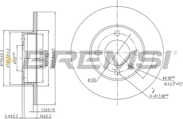 Bremsi CD6205S - Brake Disc autospares.lv