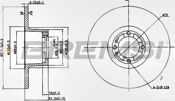 Bremsi CD6286S - Brake Disc autospares.lv