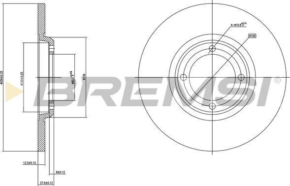 Bremsi CD6280S - Brake Disc autospares.lv