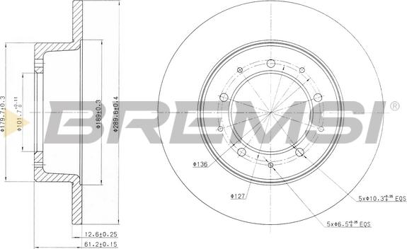 Bremsi CD6283S - Brake Disc autospares.lv